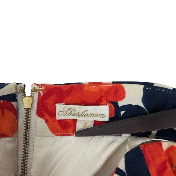 Shoshanna Sweetheart Bustier Floral Print Strapless Mini Cocktail Party Dress 2 - Picture 8 of 8